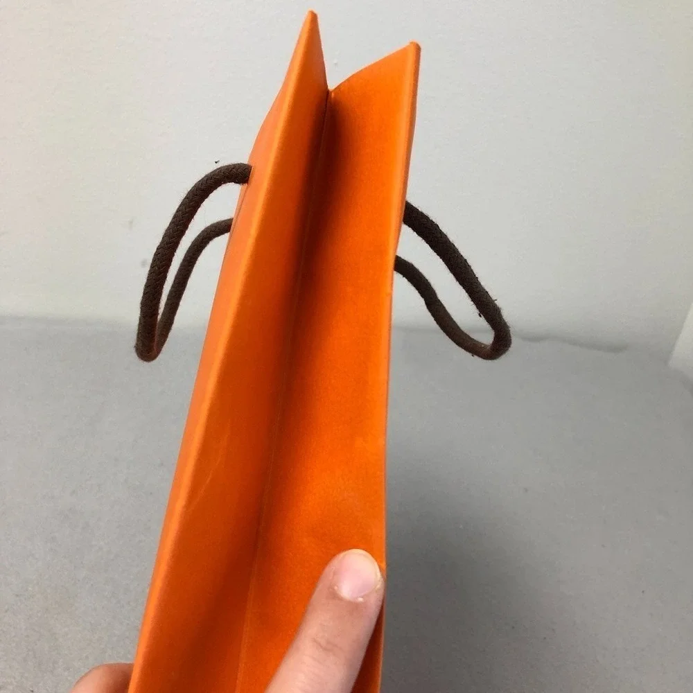 Hermes‎ Authentic Orange Gift Shopping Bag Medium Rectangle 8.25x11.5x3.25 Lot